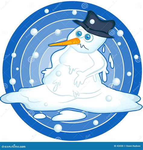 Melting Snowman Stock Photo - Image: 43430