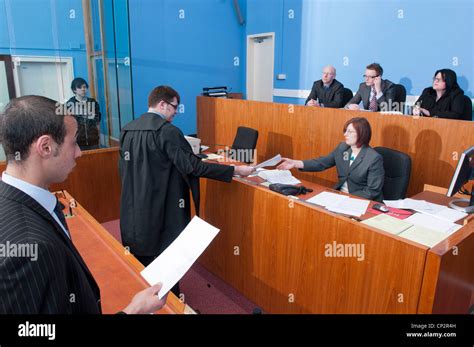 Crown Prosecutor in a Magistrates' court Stock Photo - Alamy