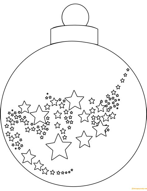 Christmas Ball Ornaments Coloring Page - Free Printable Coloring Pages