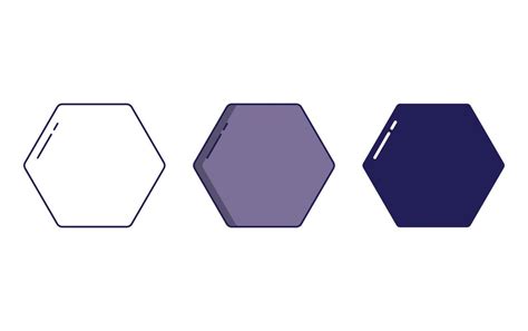 Hexagon Geometry Shape vector icon 21481019 Vector Art at Vecteezy