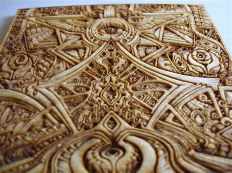 Laser Creative - 3D laser engraved art print in wood for Laura Borealisis