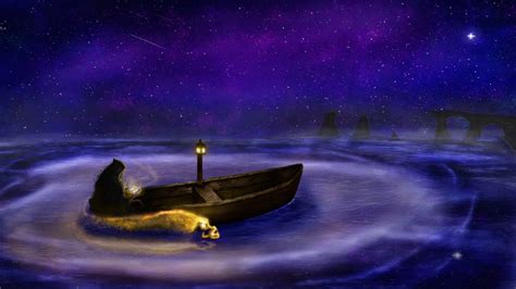 Wizard on a boat : DigitalPainting