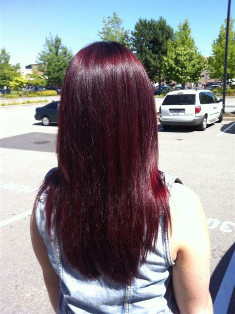 Black cherry hair, Black cherry hair color, Cherry hair