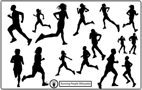 running person silhouette free 17359931 Vector Art at Vecteezy