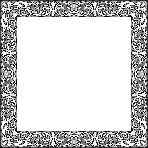 Clipart - Fancy Vintage Square Frame 2