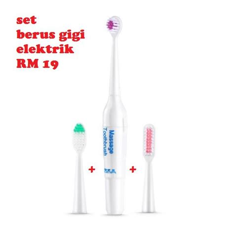 Berus Gigi Elektrik Electric Toothbrush Brush Sos Body Skin Vibrate ...