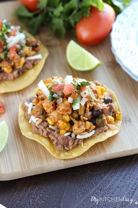 Shrimp Tostadas - My Kitchen Craze