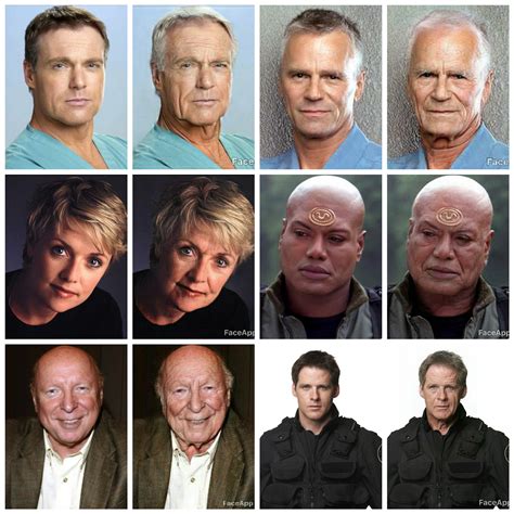 Cast of SG-1 before and after being fed on by the wraith : r/Stargate