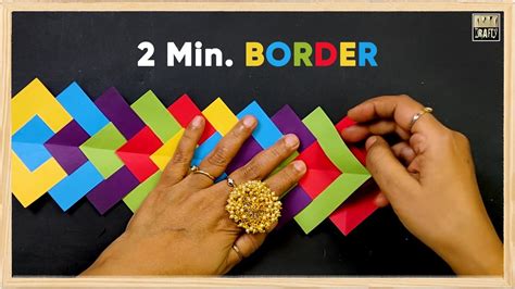 Make Border In Just 2 Minutes Episode 4 Diy You