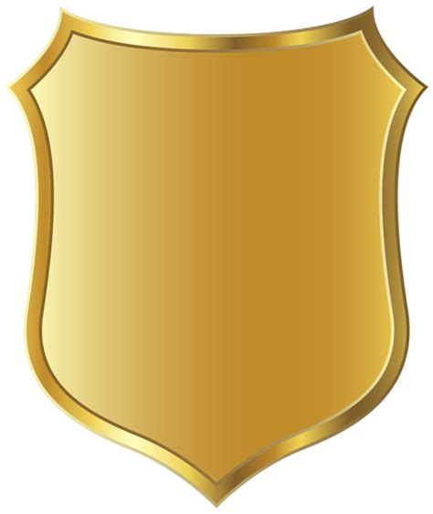 Police badge gold badge template clipart picture 6 - Clipartix