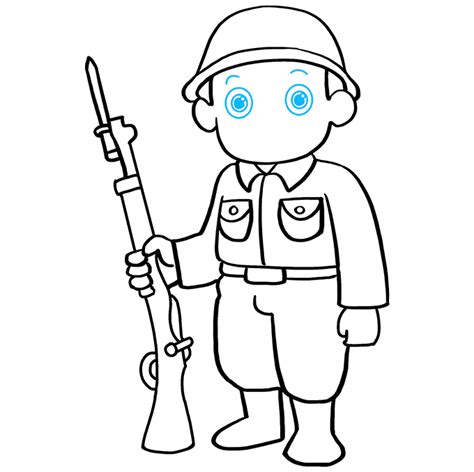 How to Draw a Soldier - Really Easy Drawing Tutorial