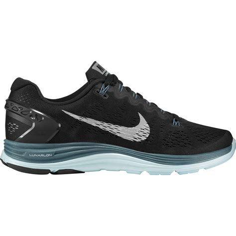 Nike Womens Lunarglide+5 Running Shoes - Black - Tennisnuts.com