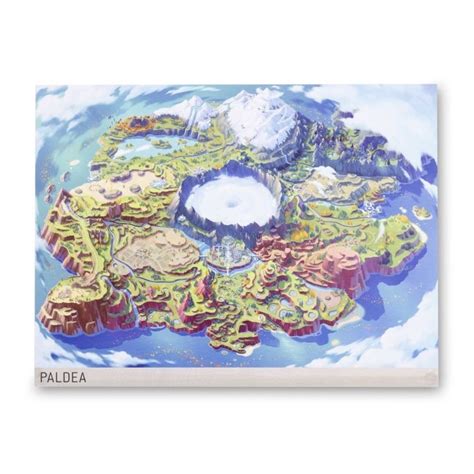 Paldea Pokémon Region Maps Poster | Pokémon Center Official Site