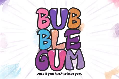 Bubblegum Font | WAPtype | FontSpace