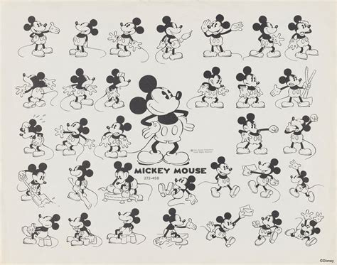 Mickey Mouse Model Sheet | Disney Studio Artist | ACMI collection | ACMI: Your museum of screen ...