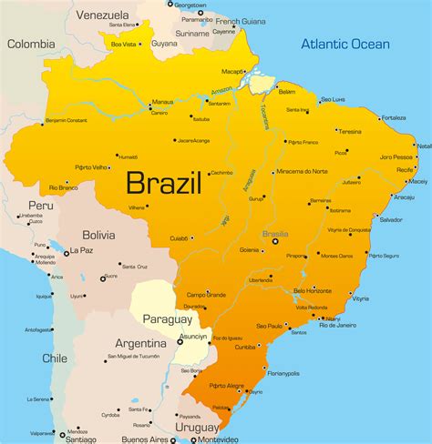 Brazil Country Information Map