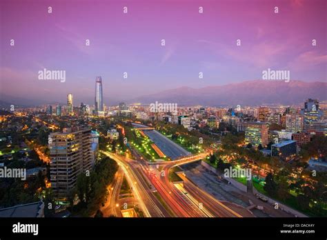 Santiago, Chile skyline Stock Photo - Alamy