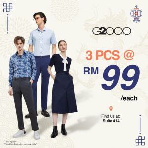 G2000 Sale at Genting Highlands Premium Outlets 3 Pcs @ RM99 (19 Jan ...