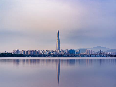 Tapetenpanorama, Wolkenkratzer, Seoul, Südkorea HD: Widescreen: High Definition: Vollbild