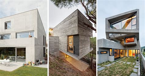 13 Modern House Exteriors Made From Concrete