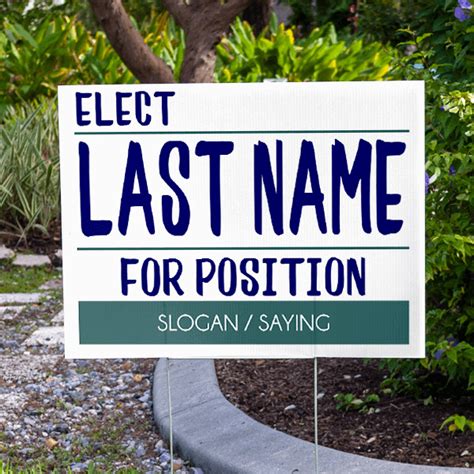 Generic Custom Political Yard Sign - CustomSigns.com