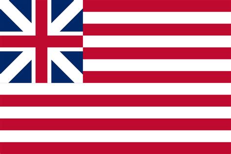 British And American Flag Revolutionary War