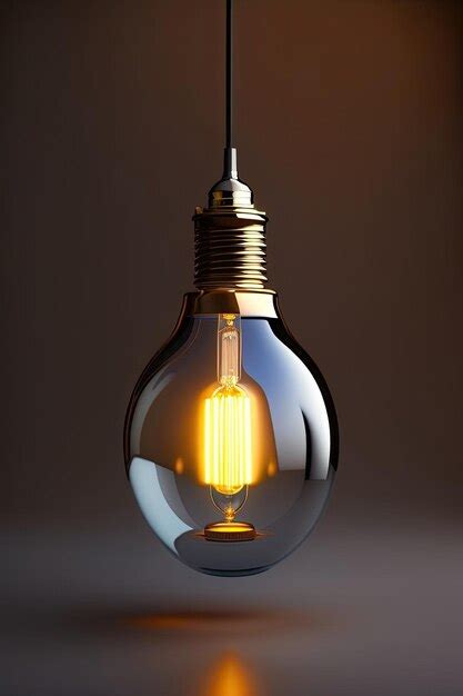 Premium AI Image | Glowing light bulb on a dark