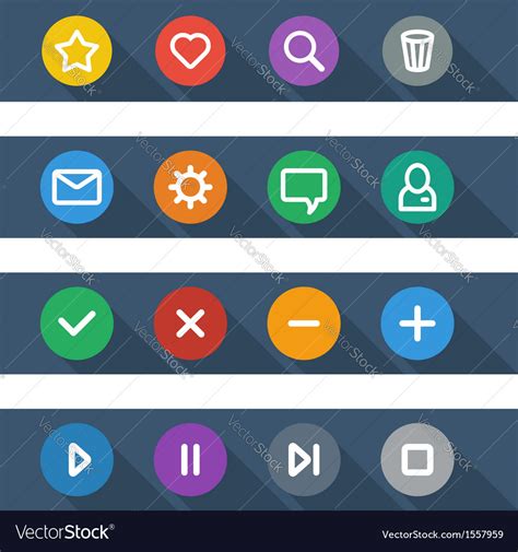 Flat Ui Design Icons