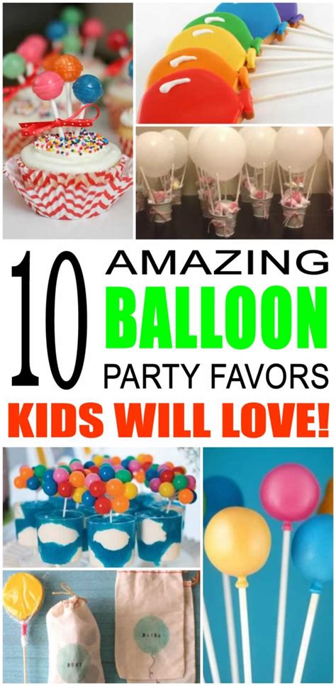 Balloon Party Favor Ideas