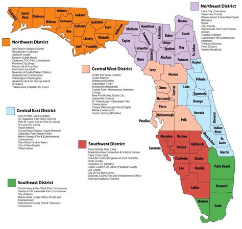 Map of Florida Counties – Film In Florida