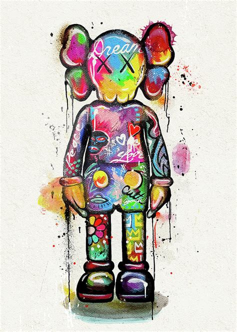 KAWS Graffiti Painting by Popart Galore - Pixels