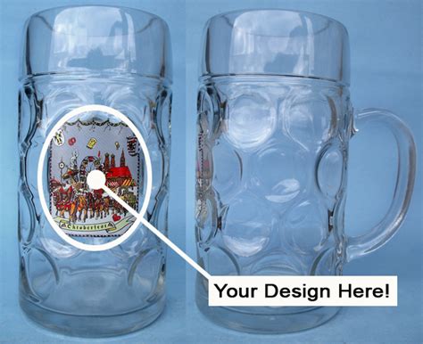 Custom Designs on German Beer Steins | Personalized Color Image Glass ...