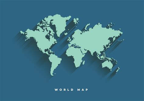 Free World Map Vector Collection: 55+ Different Designs - GraphicMama | World map, Flat world ...