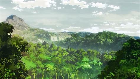 Anime Forest, Scenery, Forest, Anime, Mountain, Nature, HD wallpaper ...