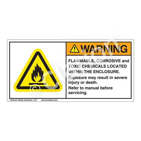 Chemical Hazard Labels | Clarion Safety Systems