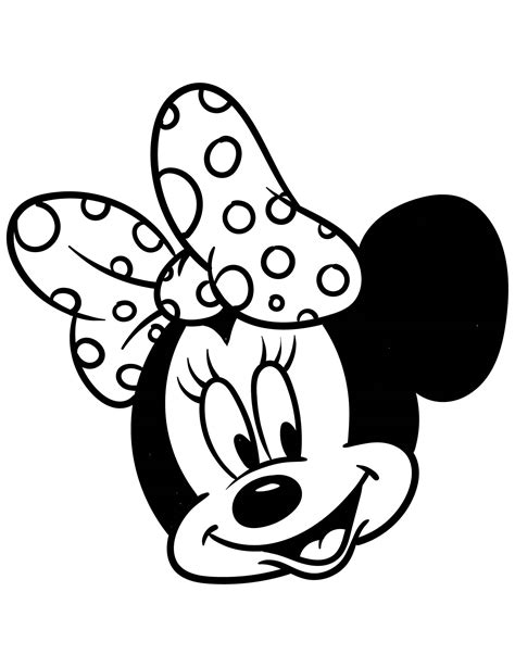 Minnie Mouse Face Printable