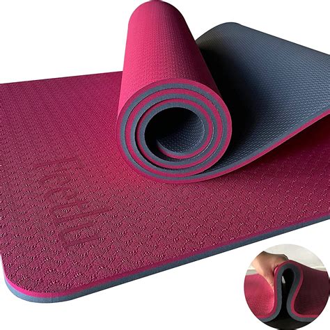 Feeltlu 10mm Extra Thick Yoga Mat Pink Gray | YogaMatStore Australia