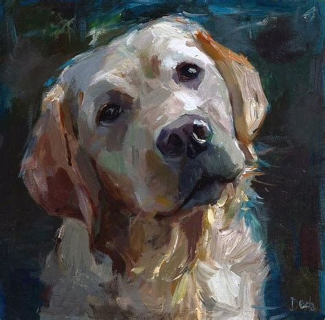 dog oil painting custom - Joycelyn Waddell