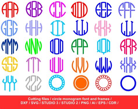 Free Svg Circle Monogram Font Download | Paul Smith