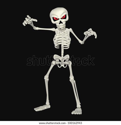 Illustration Scary Skeleton Cartoon Isolated On Stock Illustration 100162943 | Shutterstock