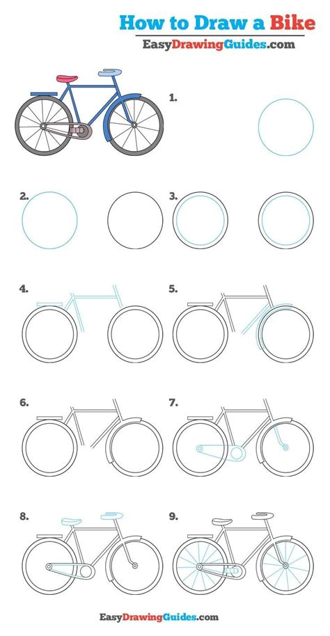 How to Draw a Bike – Really Easy Drawing Tutorial | Drawing tutorial ...