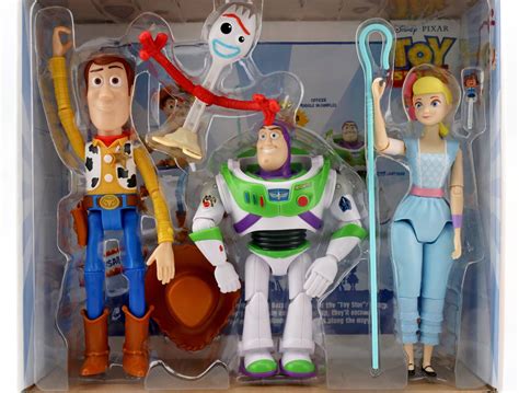 Toy Story4 Woody Jessie Buzz Lightyear Bullseye Forky Ducky Bunny Alien Bo Peep PVC Figures Toys ...