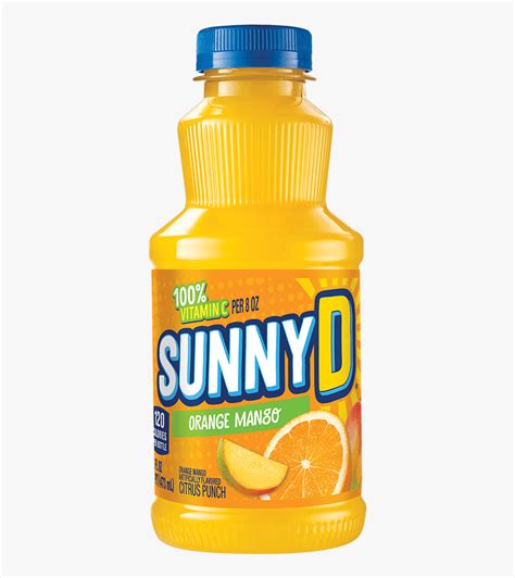 Sunnyd Orange Mango Bottle - Sunny D Drink Orange, HD Png Download ...