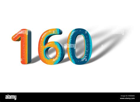 3d number 160 Cut Out Stock Images & Pictures - Alamy