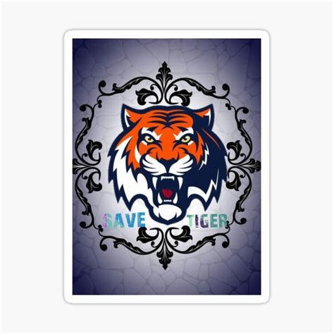 "Save tiger logo" Sticker for Sale by Dipak88 | Redbubble