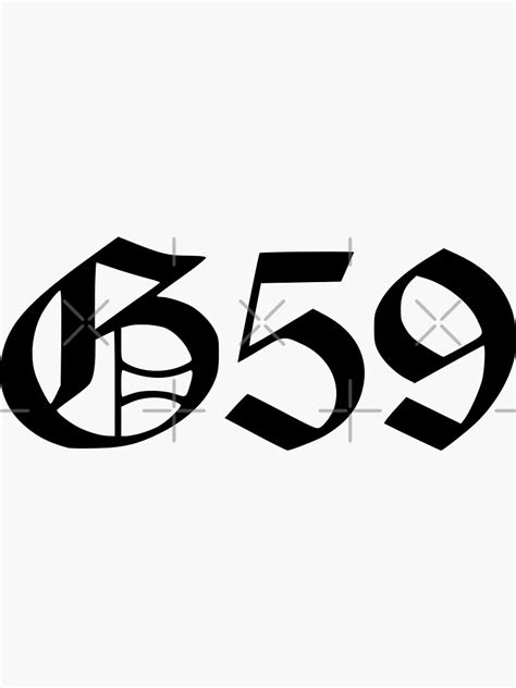 "G59 Logo" Sticker for Sale by Yellow-Zebra | Redbubble