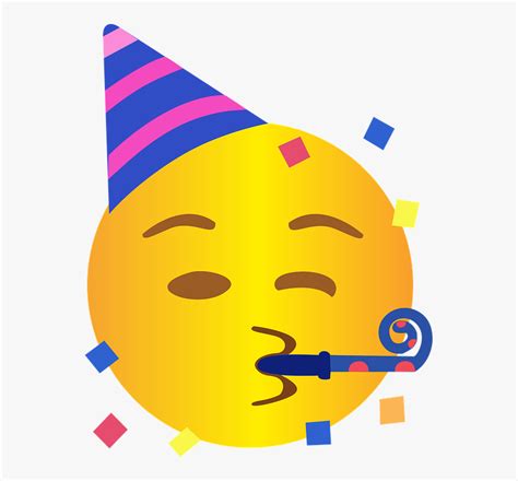 Emoji, Emotion, Happiness, Celebration, Ashish - Party Hat Emoji Face ...