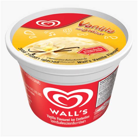 Wall"s Cup Vanilla - Ice Cream Vanilla Walls, HD Png Download - kindpng