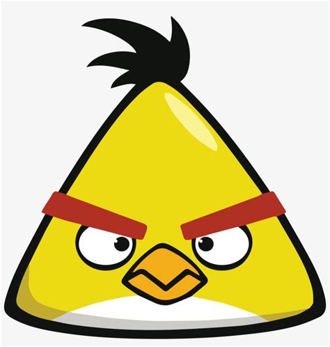 Chuck Angry Birds - Yellow Angry Bird - 545x548 PNG Download - PNGkit