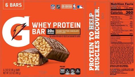 Gatorade Protein Bars Nutrition Facts - Cool Product Evaluations ...